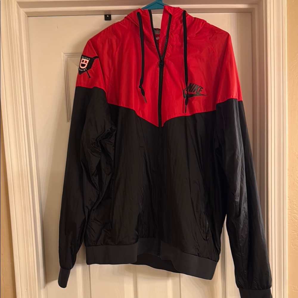 Men’s Nike Red and Black Elijah Diggins Windbreaker Lightweight Athletic Style
